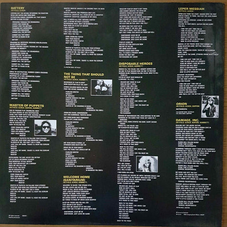 Metallica : Master Of Puppets (LP, Album)