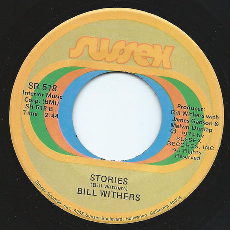 Bill Withers : You / Stories (7", Single)