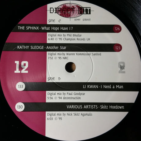 Various : Direct Hit Volume 12 (3x12", Comp, Promo)