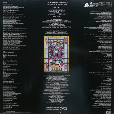 The Alan Parsons Project : The Turn Of A Friendly Card (LP, Album)