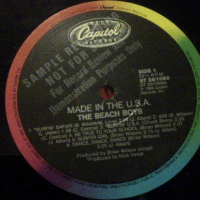The Beach Boys : Made In U.S.A. (2xLP, Comp, Promo, Gat)