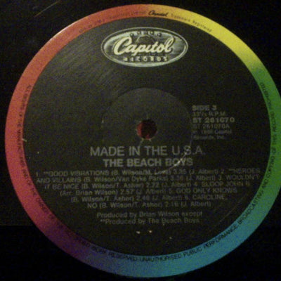 The Beach Boys : Made In U.S.A. (2xLP, Comp, Promo, Gat)