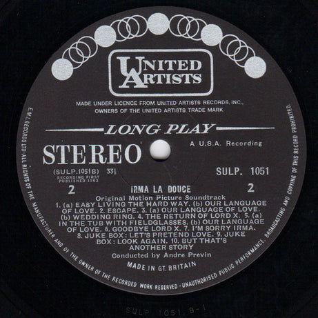 André Previn : Irma La Douce (LP, Album)
