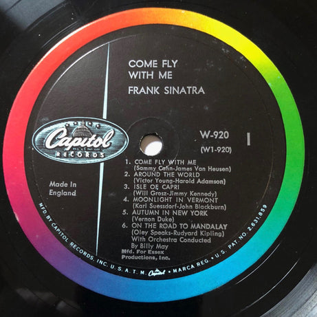 Frank Sinatra : Come Fly With Me (LP, Mono, RE)