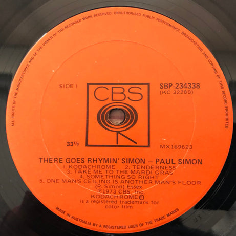 Paul Simon : There Goes Rhymin' Simon (LP, Album, RE)