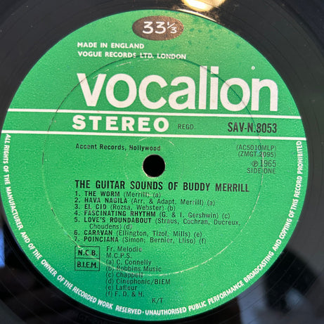 Buddy Merrill : The Guitar Sounds Of Buddy Merrill (LP, Album)