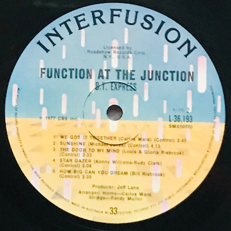 B.T. Express : Function At The Junction (LP, Album)