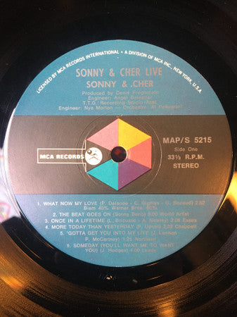 Sonny & Cher : Sonny & Cher Live (LP, Album)