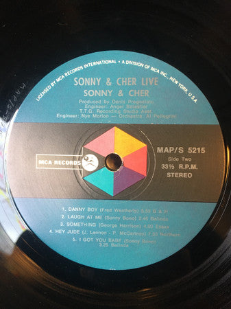 Sonny & Cher : Sonny & Cher Live (LP, Album)