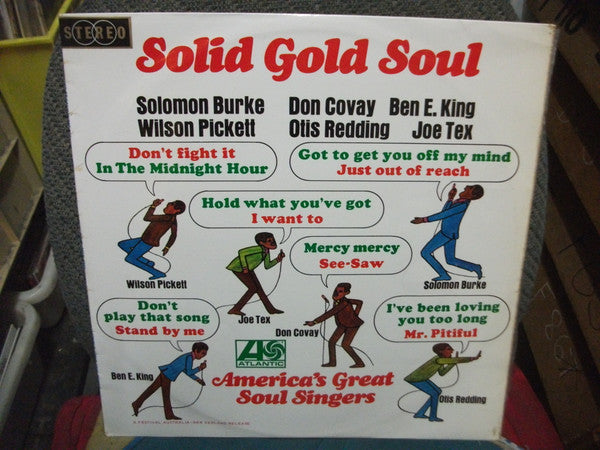 Various : Solid Gold Soul (America's Great Soul Singers) (LP, Comp)