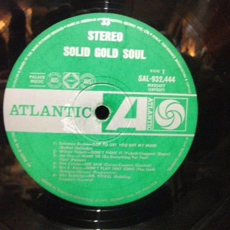 Various : Solid Gold Soul (America's Great Soul Singers) (LP, Comp)