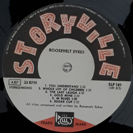 Roosevelt Sykes : Portraits In Blues Vol. 11 (LP)