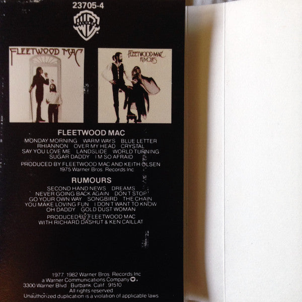 Fleetwood Mac : Fleetwood Mac / Rumours  (Cass, Album, Comp, Dol)