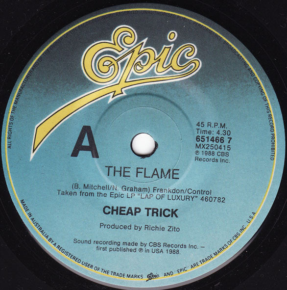 Cheap Trick : The Flame (7", Single)