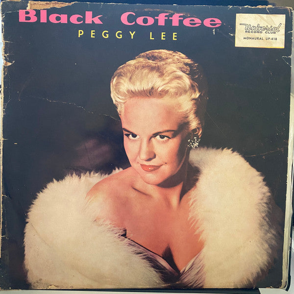 Peggy Lee : Black Coffee  (LP, Album, Mono)