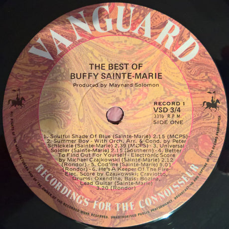 Buffy Sainte-Marie : The Best Of Buffy Sainte-Marie (2xLP, Comp)