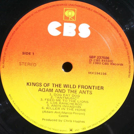 Adam And The Ants : Kings Of The Wild Frontier (LP, Album)