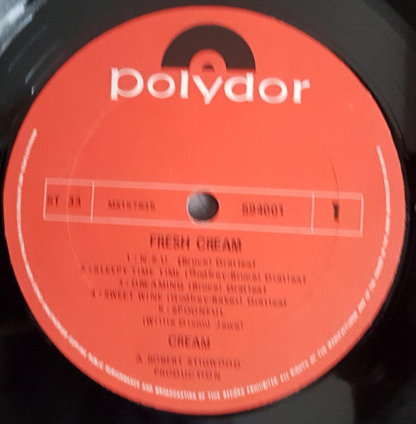 Cream (2) : Fresh Cream (LP, Album, RE)
