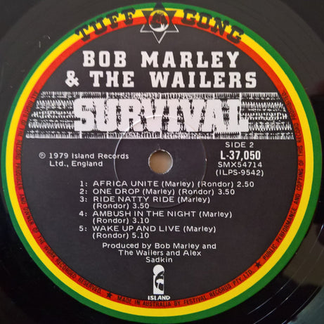Bob Marley & The Wailers : Survival (LP, Album)