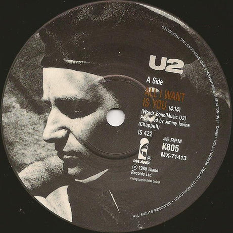U2 : All I Want Is You (7", Single, Ltd)