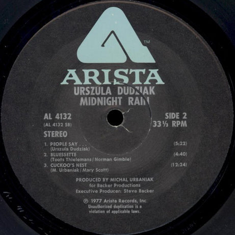 Urszula Dudziak : Midnight Rain (LP, Album)