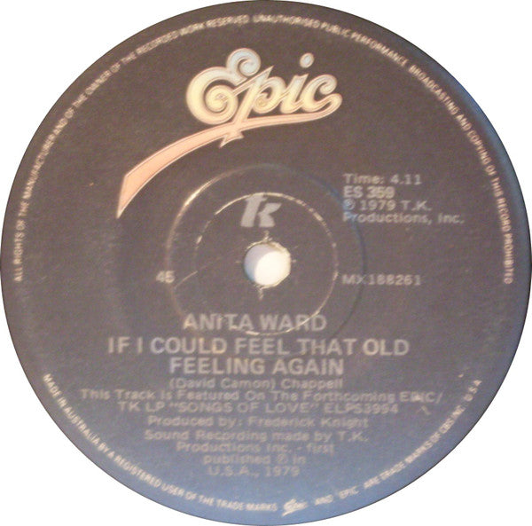Anita Ward : Ring My Bell (7", Single)