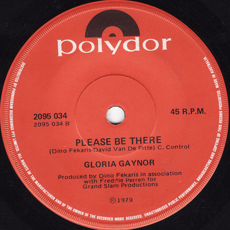 Gloria Gaynor : I Will Survive (7", Single)