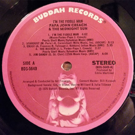 Papa John Creach & The Midnight Sun : I'm The Fiddle Man (LP, Album, Mon)