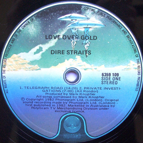 Dire Straits : Love Over Gold (LP, Album)