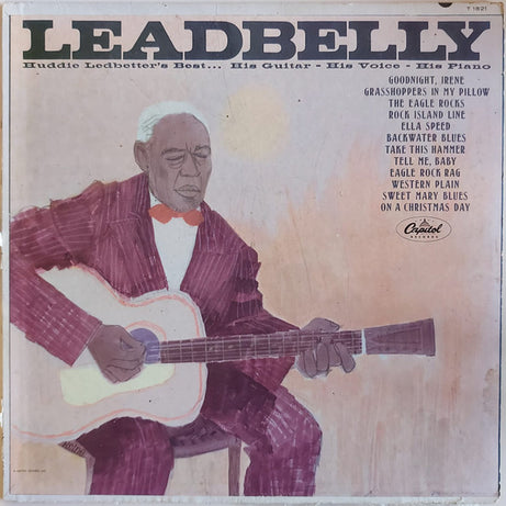 Leadbelly : Huddie Ledbetter's Best... His Guitar - His Voice - His Piano (LP, Comp)