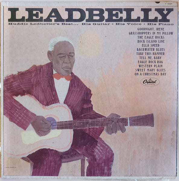 Leadbelly : Huddie Ledbetter's Best... His Guitar - His Voice - His Piano (LP, Comp)
