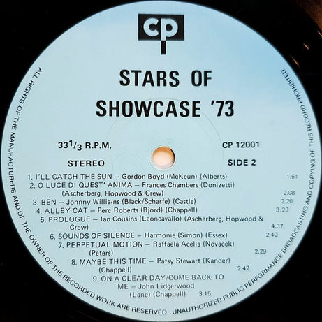 Various : The Stars Of Showcase '73 (LP)