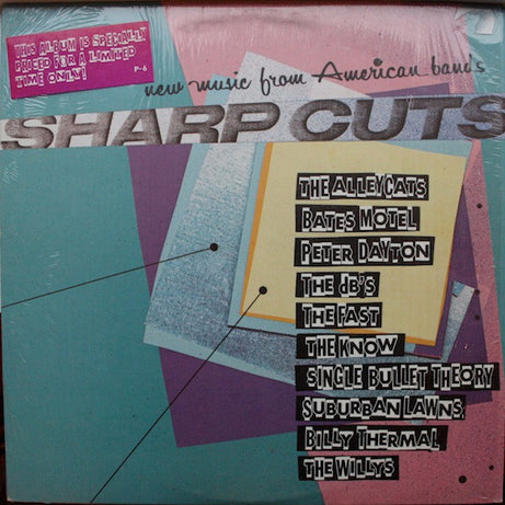 Various : Sharp Cuts - New Music From American Bands (LP, Comp)