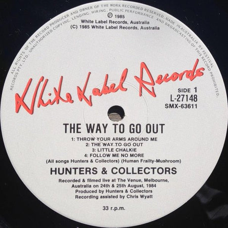 Hunters & Collectors : The Way To Go Out... (LP, Album)