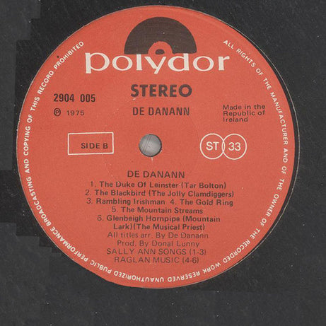 De Danann : De Danann (LP, Album)