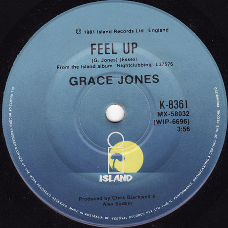 Grace Jones : Pull Up To The Bumper (7")
