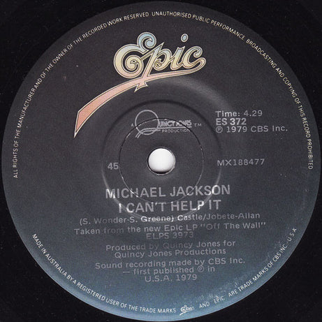 Michael Jackson : Don't Stop 'Til You Get Enough (7", Single)