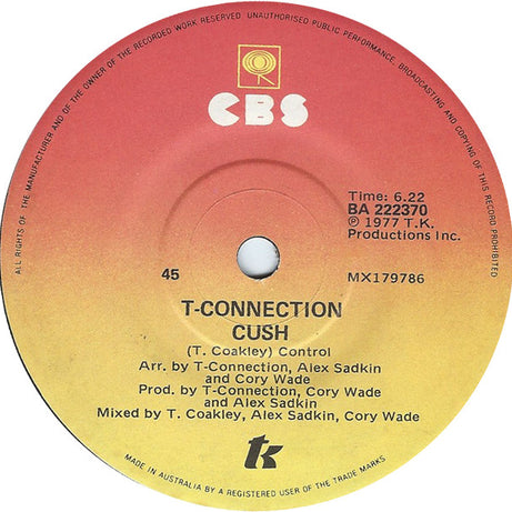 T-Connection : On Fire  (7", Single)