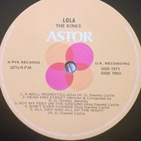 The Kinks : Lola (LP, Comp)