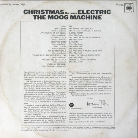 The Moog Machine : Christmas Becomes Electric (LP, Album)