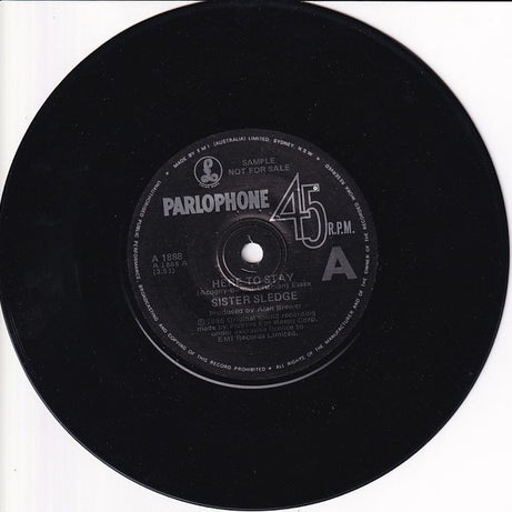 Sister Sledge : Here To Stay ("Playing For Keeps" Anthem) (7", Single, Promo)