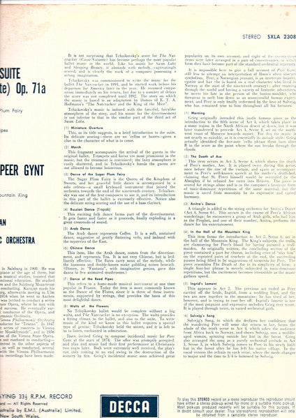 Pyotr Ilyich Tchaikovsky / Edvard Grieg, Herbert von Karajan / Wiener Philharmoniker : Nutcracker Suite / Music From Peer Gynt (LP)