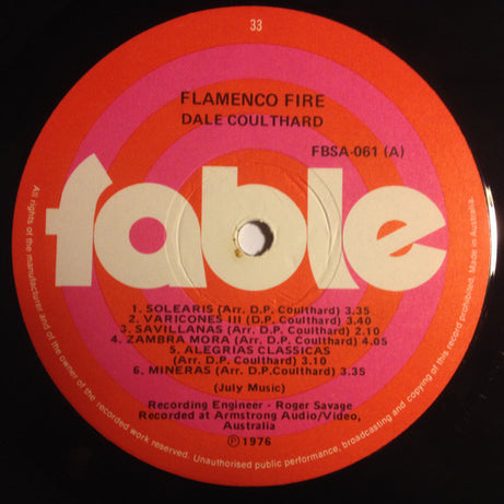 Dale Coulthard : Flamenco Fire (LP)