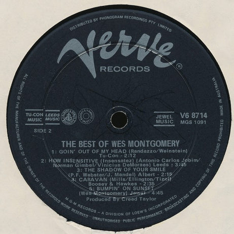 Wes Montgomery : The Best Of Wes Montgomery (LP, Comp)