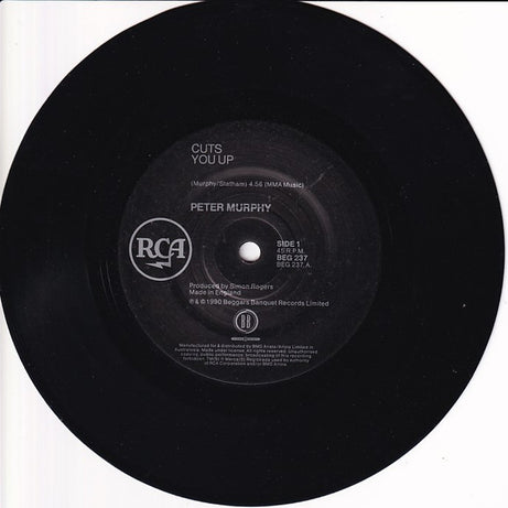 Peter Murphy : Cuts You Up (7", Single)