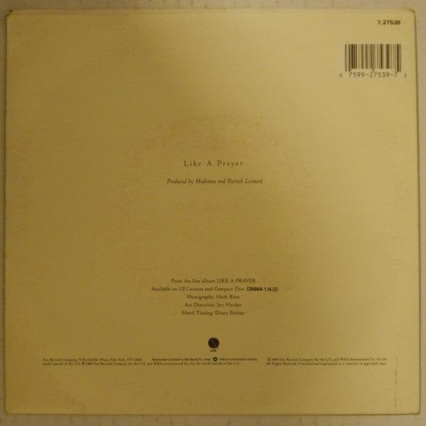 Madonna : Like A Prayer (7", Single)