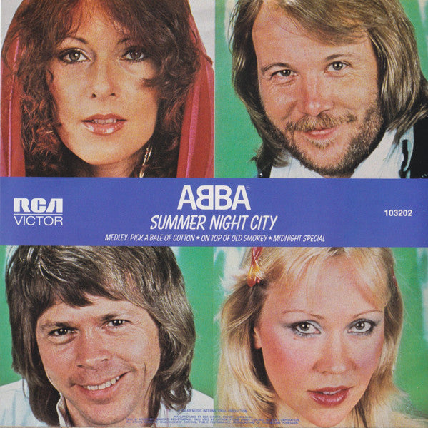 ABBA : Summer Night City (7", Single)