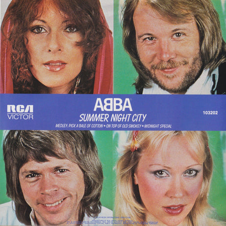 ABBA : Summer Night City (7", Single)