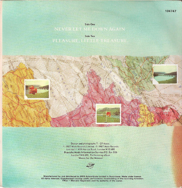 Depeche Mode : Never Let Me Down Again (7", Single)