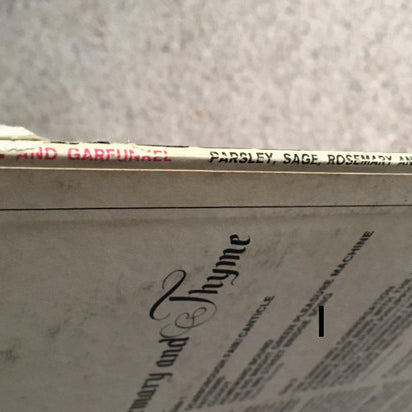 Simon And Garfunkel* : Parsley, Sage, Rosemary And Thyme (LP, Album, RP, Ter)
